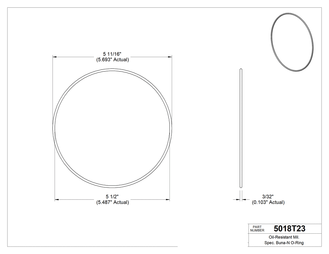 Technical drawing - 5018T23